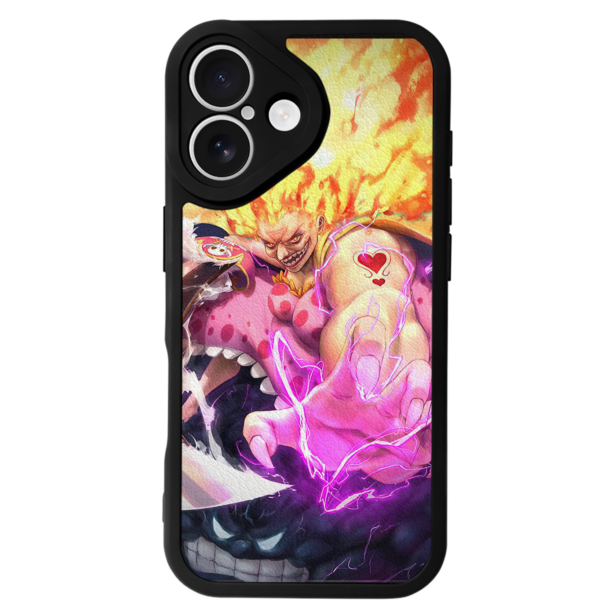 （画像用） ワンピース ONE PIECE 【iPhone 16シリーズ対応】シリコンスマホケース（レザー調） 材質：シリコン